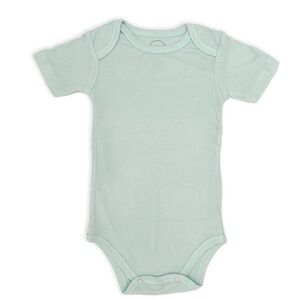 NWT Swaddle Designs Short-Sleeve Baby One-Piece Bodysuit in Light Mint 3 Months